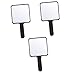FOMIYES 3pcs Handheld Vanity Mirror Handheld Cosmetic Mirror Handheld Shaving Mirror Self Haircut Mirror Small Handheld Mirror Barber Mirror Makeup Mirror Mirrors Travel Abs Make up Desk