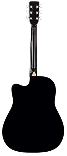 JUAREZ Arpéggio JRA41SP-Q-BK 104.14 cm (41 Inch) Semi-Acoustic Guitar Kit, Spruce Top, with Equaliser, Black