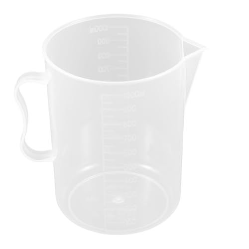 TOGEVAL Kunststoff Messbecher Öl Messbecher mit Anzeige Präzise Flüssigkeitsmessung für Autoöl Getriebeöl Garten Chemikalien Poolpflege Haushalt