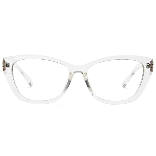 Image of Cyxus Cat Eye Blue Light Glasses for Women Reduce Eye Strain 8154 | Eye Protection,UV Protection,Stylish Chunky Frame,Ideal for Office Work Daily Work