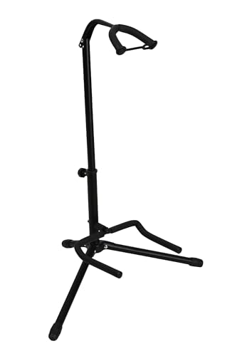 Image of ARCTIC AR-GS-303 Universal /Extended-Height 2-Tier Adjustable Tripod Guitar Stand - Fits Acoustic, Electric, Bass & Extreme-Body Guitars