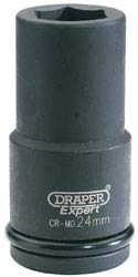 Image of Draper 71883 Expert 24mm 3/4 Square Drive Hi-Torq 6 Point Deep Impact Socket
