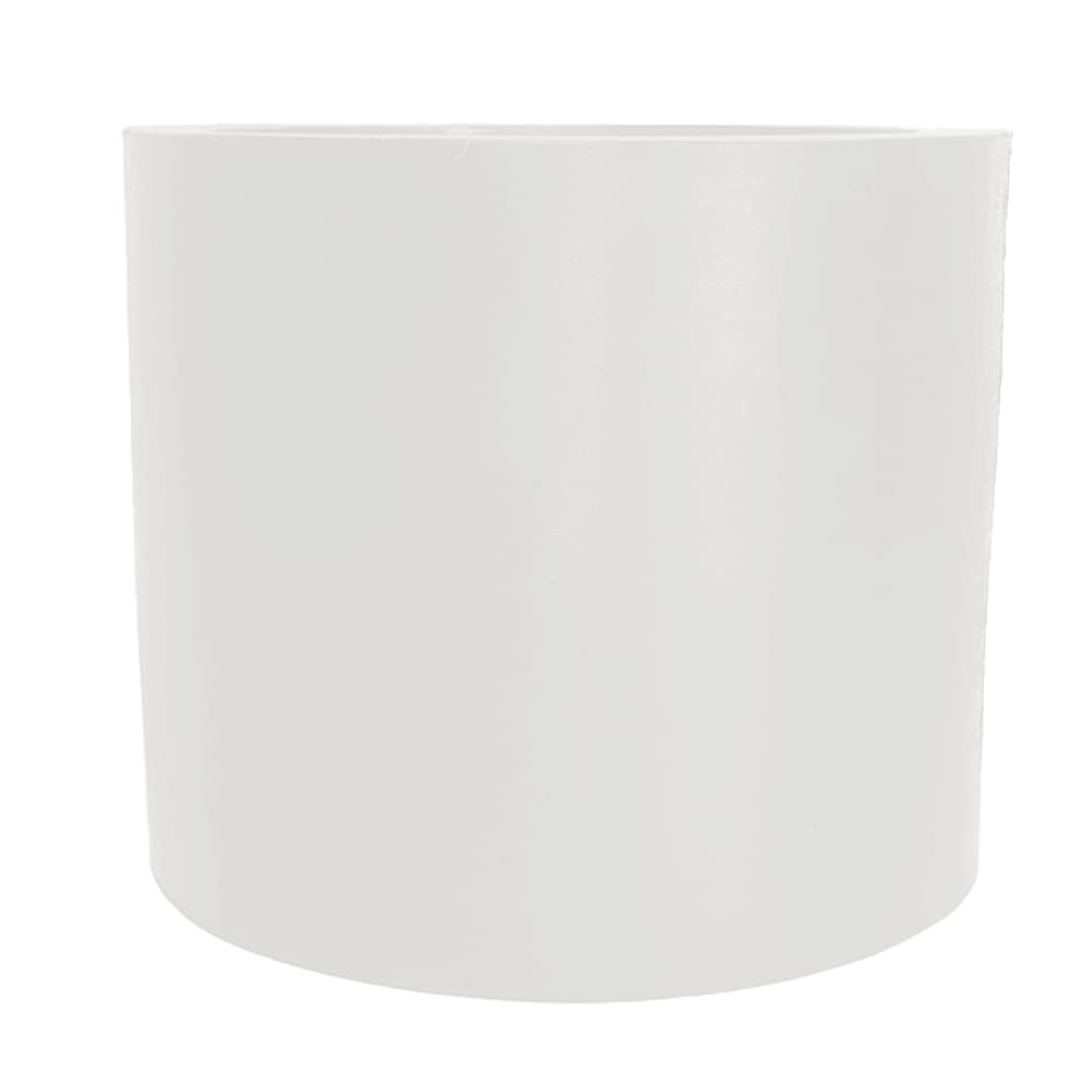 Elly Décor Plastic Cylinder Planter 11x14 in. Pot Round Cylinder Design Decorative for Indoor and Outdoors Plants Modern Cylinder Flower Pot White