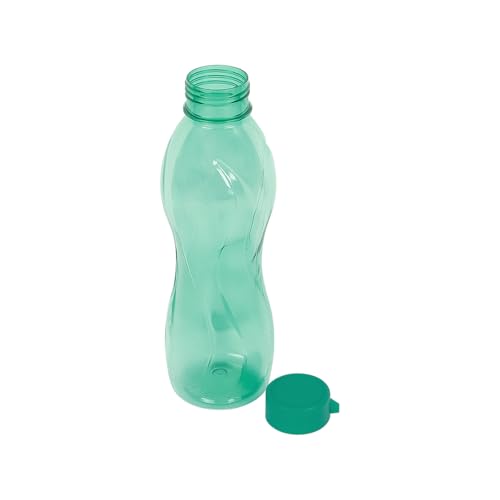 Image of PEARLPET Pheonix BPA-Free Plastic Water Bottle Set |Lightweight, Leak-Proof & Freezer Safe - Pack of 6 (1000ml Each), Green