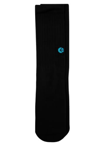 Ethika Men's Crew Sock | Black Logo -Blue-2