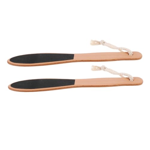 NIYANGLE 2piezas Manejo De Madera Raspador Para Pies Ablandador De Callos Removedor De Muerta Cuidado De Pies
