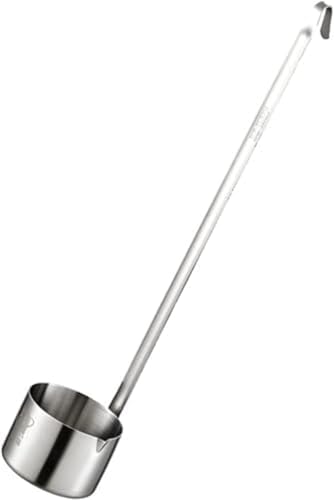 AZIEBAY スープスプーン漏斗大口径オイル追加304ステンレス鋼家庭用ワイン計量装置ワインスプーン