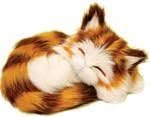 Napping Cat Kitten Feline Decorative Collectible Figure, 3-inch, (Random Color)