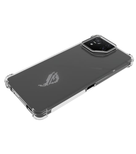 Image of A Accessories Kart for [Asus ROG Phone 8 Pro] Case,Phone Back Case Cover Clear Transparent Reinforced Corners TPU Shock-Absorption Flexible Cell Phone Cover for [Asus ROG Phone 8 Pro] - Transparent