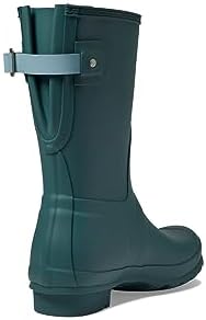 Hunter Original Short Back Adjustable Rain Boots Teal Tempo/Shifting Blue 8 M | Image 4