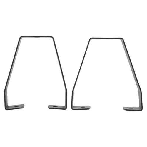 SHERCHPRY Soporte de Respaldo de Asiento para Motocicleta 2 Piezas Marco de Hierro Resistente en V Compatible Scooters y Motos Accesorio Duradero para Suministro de Motocicletas