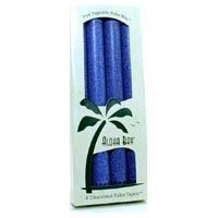Aloha Bay Taper Candle 9In Ryl Blue 4 Pk