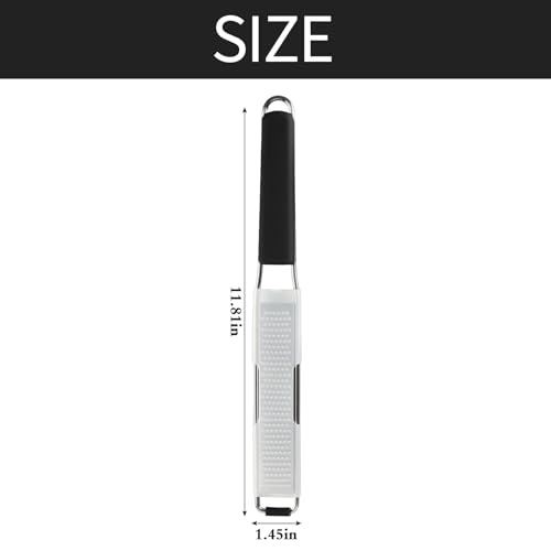 Image of Cambom Lemon & Citrus Zester, Cheese Graters with Stainless Steel Sharp Blade for Parmesan Cheese, Ginger, Garlic, Nutmeg, Chocolate, Vegetables, Fruits, Dishwasher Safe Shredder Fine Blade