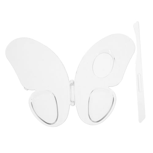 Beatifufu Butterfly Makeup Palette Acrylic Mixing Tray Foundation Blender Nail Art Palette Essential Makeup Tool