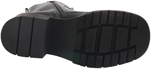 Nine West Women's JUNA3 Combat Boot, Black, 7 | Image 3