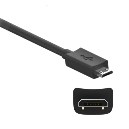 Motorola Chargers - 2M Micro USB (MC00AMB20A) Data/Charging cable, Black