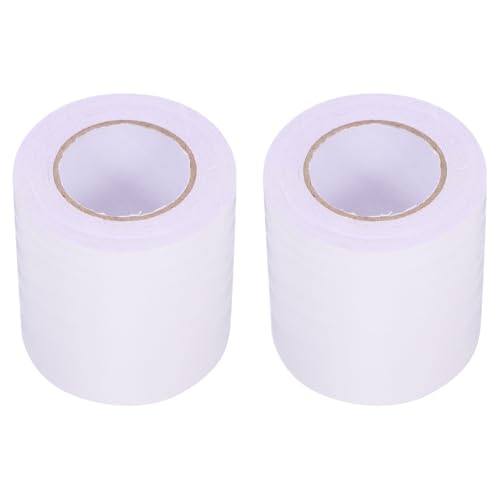 Alipis Zócalo Autoadhesivo de Mármol Blanco Madera Rodapié Flexible Autoadhesivo 2 Rollos de 5 Metros X 5 CM Pegatina Decorativa para Pared Adecuado para Salón Dormitorio y Pasillo