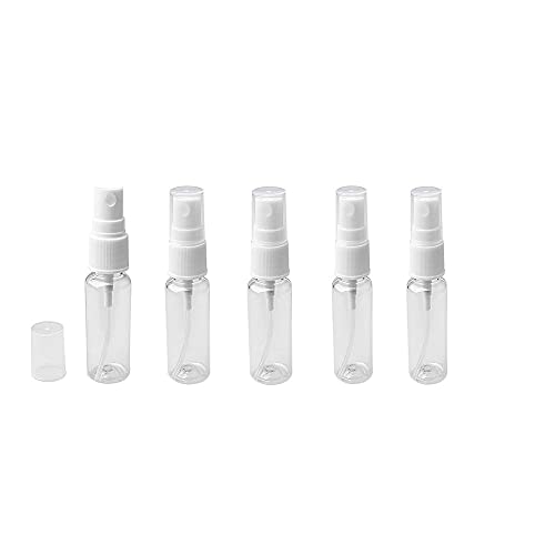 10ml Mini Spray Bottle, Portable Clear Plastic Refillable Empty Travel Fine Mist Spray Bottle, for Clean Makeup Travel (5Pcs)