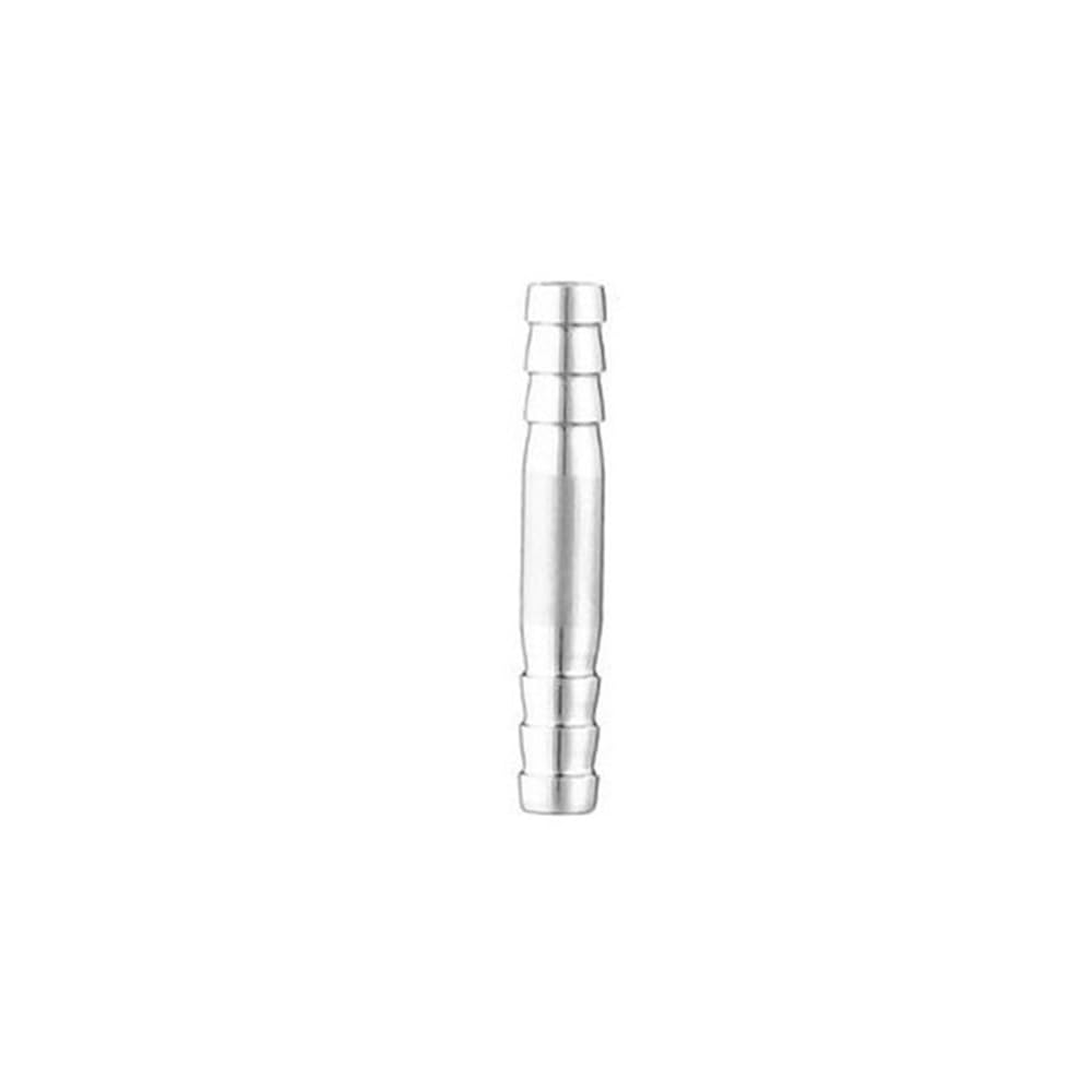 304 Stainless Steel Barbed Fitting, 304 Stainless Steel Equal Barb Straight Two Way Pipe Adapter 6-32mm(6mm)