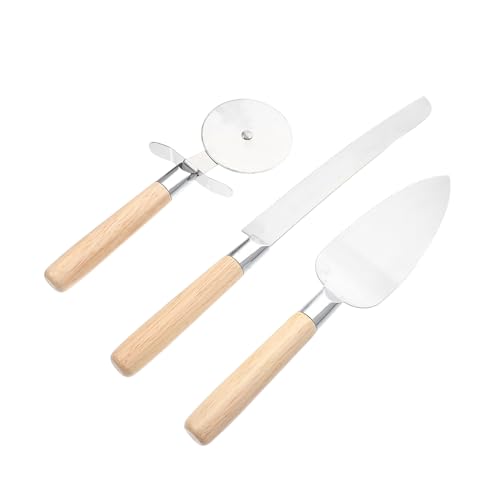 MUCKLILY 1Set Pizza Cutter Stainless Steel Kitchen Baking Tools for Pastry Cutting for Home Use Housewarming present