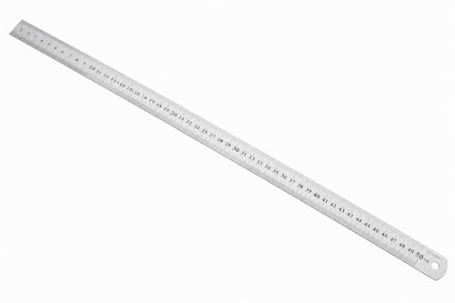DAUMKINO Edelstahl Lineal Metall 50 cm
