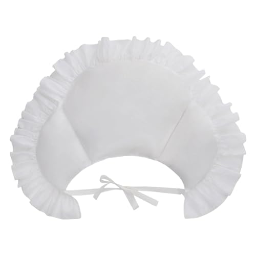 Jupon à volants blanc pour femme en polyester avec panier