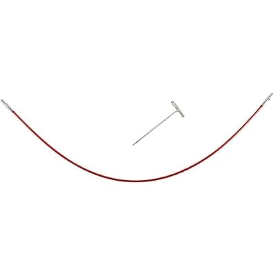ChiaoGoo 8-Inch Twist Lace Interchangeable Cables, Small, Red (7508-S)
