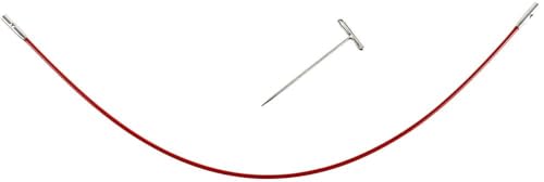 Image of ChiaoGoo 8-Inch Twist Lace Interchangeable Cables, Small, Red (7508-S)