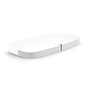 Sonos Playbase WLAN Soundbase, weiß – Fernsehlautsprecher mit kraftvollem Sound für Heimkino & Musikstreaming – Erweiterbarer WLAN Speaker mit Airplay