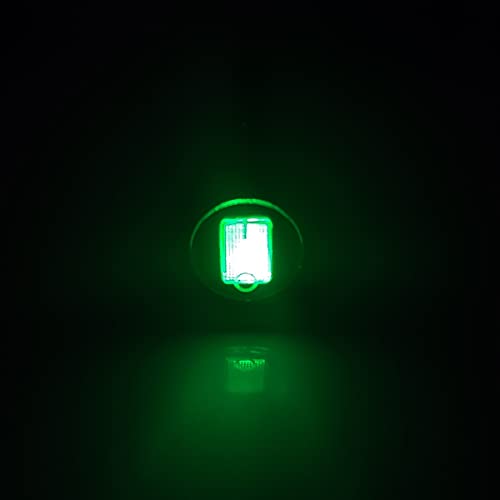 4 Pcs 20Mm 0.8" 12V 20A Waterproof Rocker Switch Green Led Lighted Round On/Off 3 Pins Weatherproof Toggle For Marine Car Rv Truck Kcd2P1G #TOP2