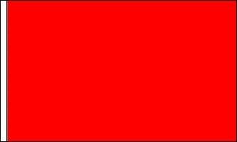 10 ft. Solid Red Safety Flag with 2 Piece White Pole (no mounting hardware included)