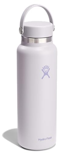 Image of Hydro Flask Water Bottle - Insulated Stainless Steel - Wide Mouth Flex Lid, Non Spill, Leakproof and Refillable in 40 Oz Cloud Pink