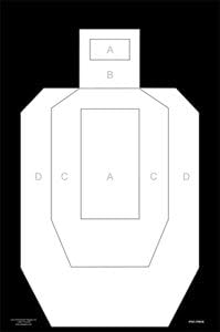 HIGH VISIBILITY IPSC PAPER TARGET 50 PACK