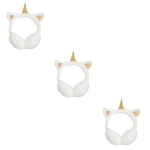 Orejeras de peluche térmicas cubiertas acolchadas para el viento