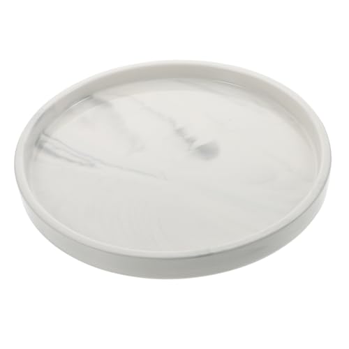 Plateau cosmétique Healvian style marbré pour une coiffeuse moderne et épurée