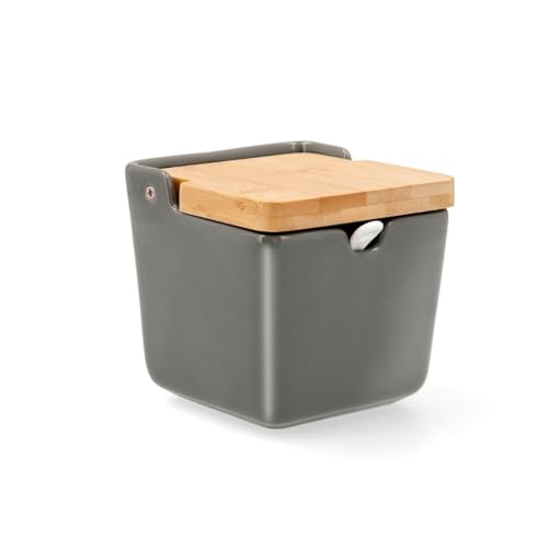 Quid Tu Y Yo Azucarero Porcelana Y Bambú 10x10x11cm Porcelana Material 100% Saludable