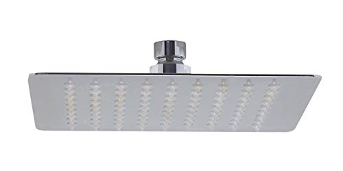 ALFI brand RAIN8S 8-Inch Solid Square Ultra Thin Rain Shower Head, Polished Stainless Steel