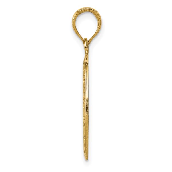 IceCarats 14K Solid Yellow Gold Saint Christopher Medal Patron of Travelers Athletes Protection Necklace Christian Religious Chain Pendant Faith Charm4