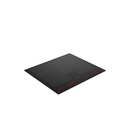 grundig Giei638980inh - Placa de cocina de 60 cm, inducción, 8 fuegos, 15 niveles de potencia, cristal negro