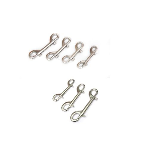 NEIQIUWING Para mosquetón rápido con articulación giratoria, ojal, doble cierre y clip de gancho para buceadores