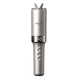 Bluvol R10 Apex Cordless Automatic Hair Curler, 1 Inch Rotating Curling Wand, 30% Longer Barrel, Anti-Tangle, LED, Anti-Scald, for Long Hair, Memory Mode, Curling Iron for Beginners, Starlight