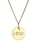Produktbild Elli PREMIUM Halskette Damen Love-Schriftzug Liebe Wording in 585 Gelbgold