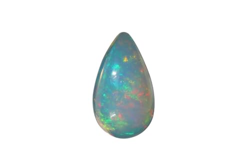 Opale éthiopienne naturelle originale cabochon poire 15.5mm pierre précieuse en vrac