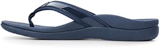 Vionic Womens Tide II Orthaheel Thong Sandal Shoe Navy 7 B(M) US