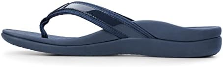 Vionic Womens Tide II Orthaheel Thong Sandal Shoe Navy 7 B(M) US