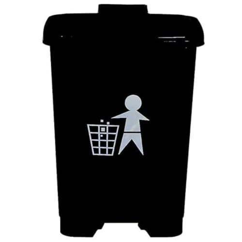 Image of Biomedical waste bins Plastic Pedal Dustbin for hospitals (30Ltr, Black) With 5 Pcs Bio Hazard Bags Free