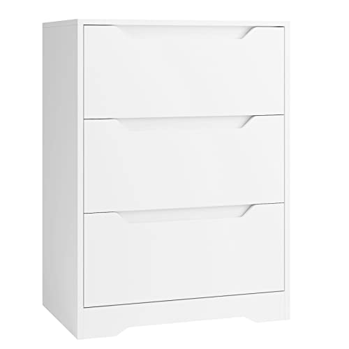 HOCSOK Kommode, Sideboard mit 3 Schubladen, Mehrzweckschrank für Zuhause...