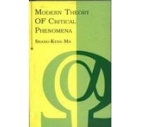 Modern Theory Of Critical Phenomena 8187169869 Book Cover