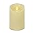 Luminara Flameless Pillar Candle (3.5"x5")- Moving Flame LED Battery Operated Lights with Unscented Real Wax - Scalloped Top - Remote Sold Separately (Ivory)