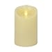 Luminara Flameless Candle: Unscented Moving Flame Candle with Timer (5" Ivory)